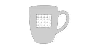 Mug classique en céramique 300 ml Twente - Impression Droite