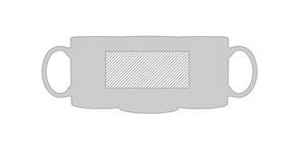 Mug 300ml en céramique blanc original Ireland - Marquage autour