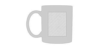 Mug 300ml en céramique blanc original Ireland - Impression Gauche