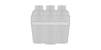 Set à cocktail de luxe en acier inoxydable Frizzy - Marquage autour