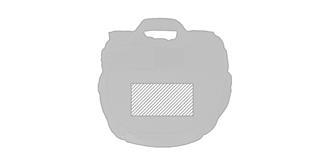 Sac à dos de sport en RPET 600D Olympique - Impression avant en haut