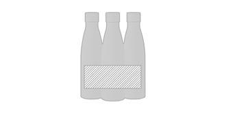 Bouteille double paroi 500ml en acier Berlin - Marquage autour