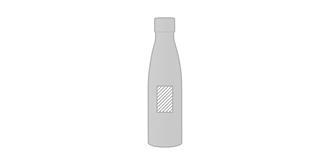 Bouteille double paroi 500ml en acier Berlin - Marquage Verso