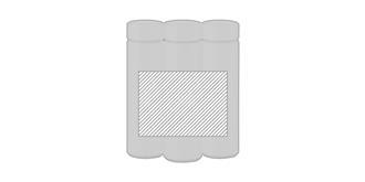 Gourde 425 ml unicolore à infuseur thé Pent - Marquage autour