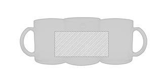 Mug en verre pour sublimation 300ml Glosse - Marquage autour