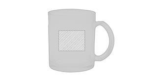 Mug en verre pour sublimation 300ml Glosse - Impression Droite