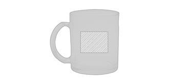 Mug en verre pour sublimation 300ml Glosse - Impression Gauche