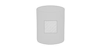 Mug en verre dépoli pour sublimation 300ml Sublimy - A l'avant