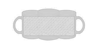 Mug en verre dépoli pour sublimation 300ml Sublimy - impression avant coté droite