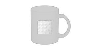 Mug en verre dépoli pour sublimation 300ml Sublimy - Impression Droite
