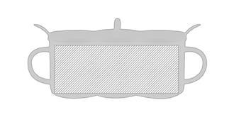 Mug porcelaine avec cuillère et couvercle Keny - Marquage autour