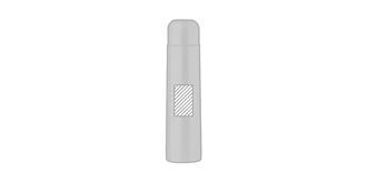 Bouteille thermos 1 litre en acier Big-Han - Marquage Recto