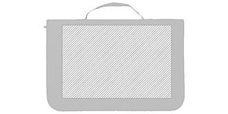 Outils pour barbecue en bois sous pochette Grilly - Marquage Verso