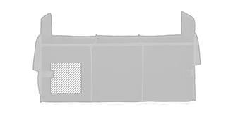 Rangement pliable pour voiture en PET Organiz - impression avant coté droite