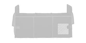 Rangement pliable pour voiture en PET Organiz - impression avant coté gauche