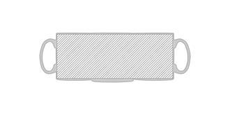 Mug 300ml pour sublimation en céramique Splendid - impression avant coté droite