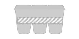 Gobelet céramique déco silicone coloré Tibeca - A l'avant