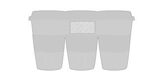 Gobelet céramique déco silicone coloré Tibeca - Marquage autour