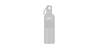 Bouteille en alu 750 ml design original Tonere - Impression avant en haut