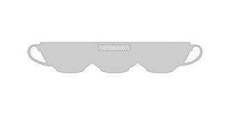 Théière et tasse 400 ml en céramique Tea's - Marquage autour