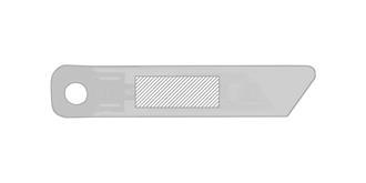 Cutter plastique en polyéthylène (PE) Cuter - Marquage Verso