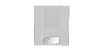 Porte stylo multi-fonctions en acrylique Prodige - Marquage Recto