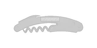 Set vin classique en bois Premier - Marquage Recto