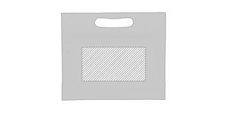 Trousse transparente en PVC Moon - Marquage Recto