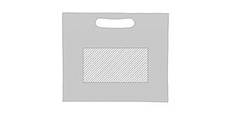 Trousse transparente en PVC Moon - Marquage Verso