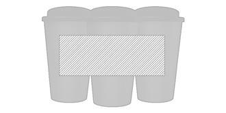 Gobelet isolant 350ml en polypropylène Atlanta - Marquage autour