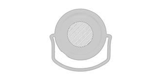 Bouteille avec isolation de 650 ml en acier Thore - impression sur couvercle