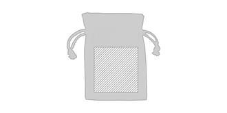 Sac à bijou élégant en coton Seaker - Marquage Recto