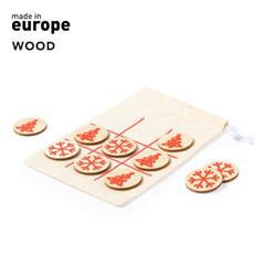 Jeu de ligne à trois jeton en bois Nappa