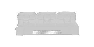 Set de 3 pots de conservation en verre Gabby - Marquage Recto