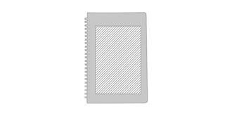 Cahier en polypropylène (PP) Roshar - Marquage Recto