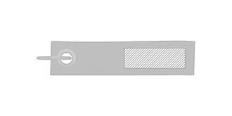 Porte-clés en feutrine Felk - Marquage Verso