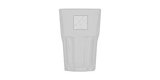 Verre Tumbler 420 ml en verre Velot - Marquage Recto
