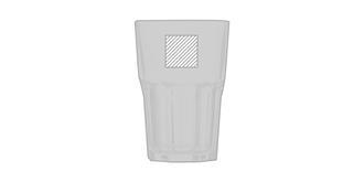Verre Tumbler 420 ml en verre Velot - Marquage Verso