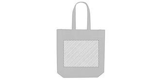 Sac shopping élégant en RPET Tribus - Marquage Verso