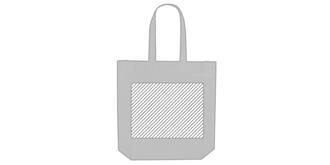 Sac shopping élégant en RPET Tribus - Marquage Recto