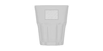 Verre Tumbler 270 ml en verre Gloire - Marquage Verso