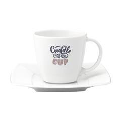 OBG.PUB - Tasse & sous-tasse en porcelaine Serena Tasse & sous-tasse en porcelaine Serena