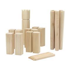 OBG PUB - Ensemble jeu de lancer en bois Kubb