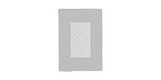 Protège-passeport en feutre RPET durable Index - Marquage Verso