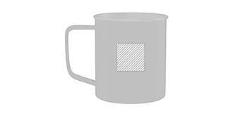 Mug en acier inoxydable design exquis Hutch - A l'avant