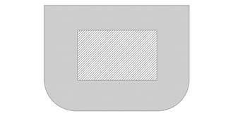 Support de téléphone sans fil en bois Hilf - Marquage Recto