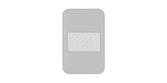 Batterie externe magnétique sans fil plate Volt - Impression arrière en bas