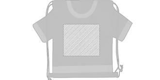 Sac à Dos en polyester en forme de t-shirt Pacter - Marquage Recto