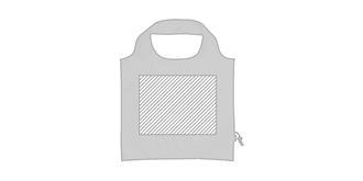 Sac de courses pliable et spacieux en RPET Ndao - Marquage Recto