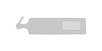 Plateau de service avec cordon en cuir Plez - Marquage Verso